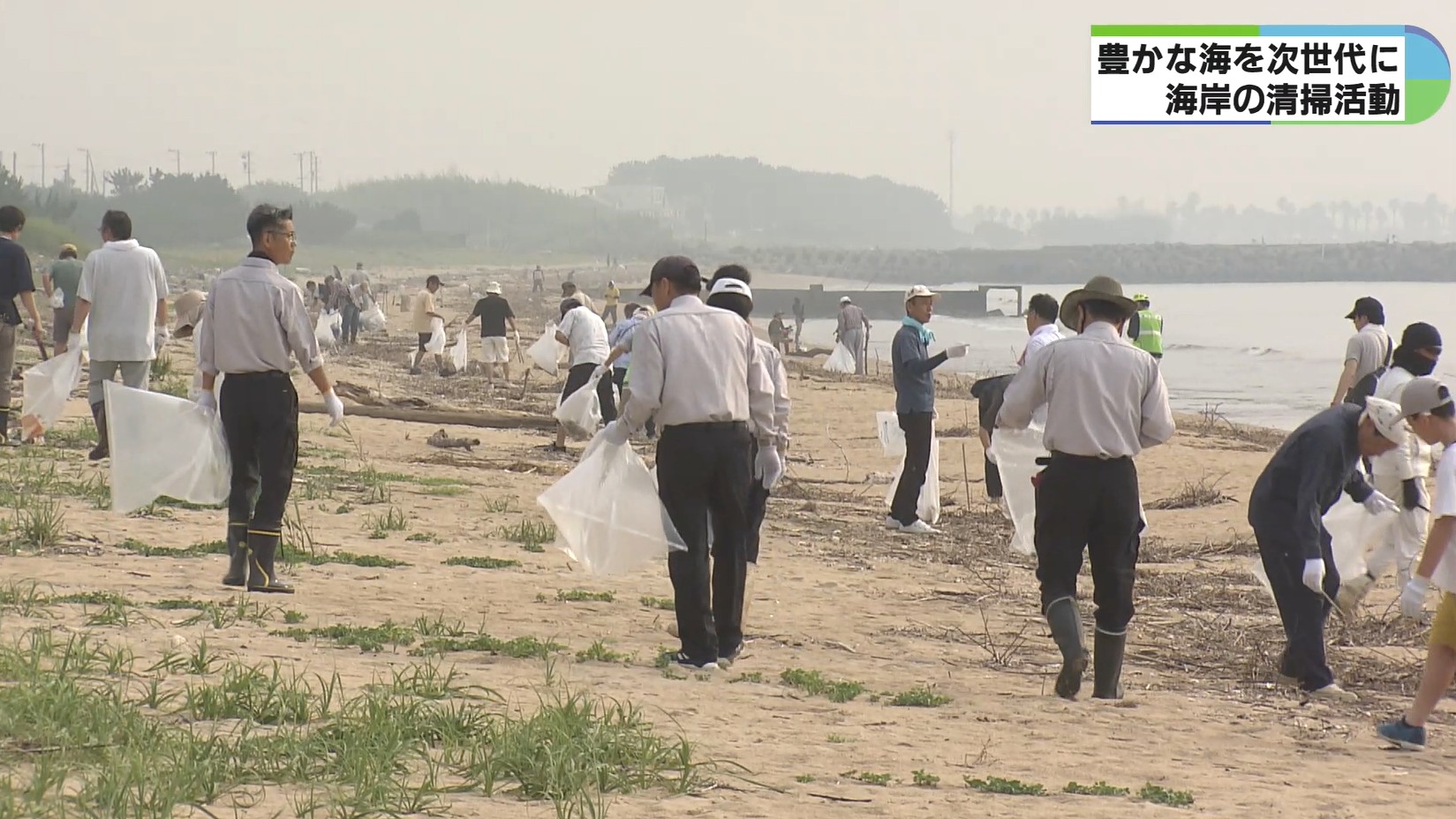 豊かな海を次世代に　海岸の清掃活動