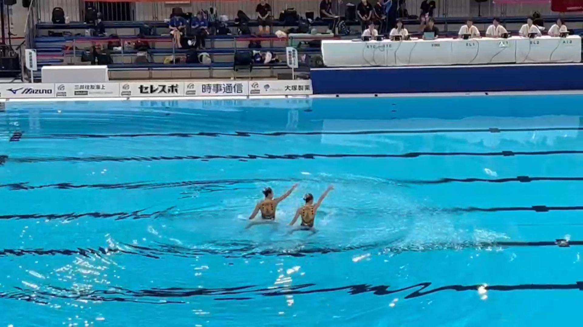 少年女子デュエットで三重県が5位に　国民スポーツ大会・水泳