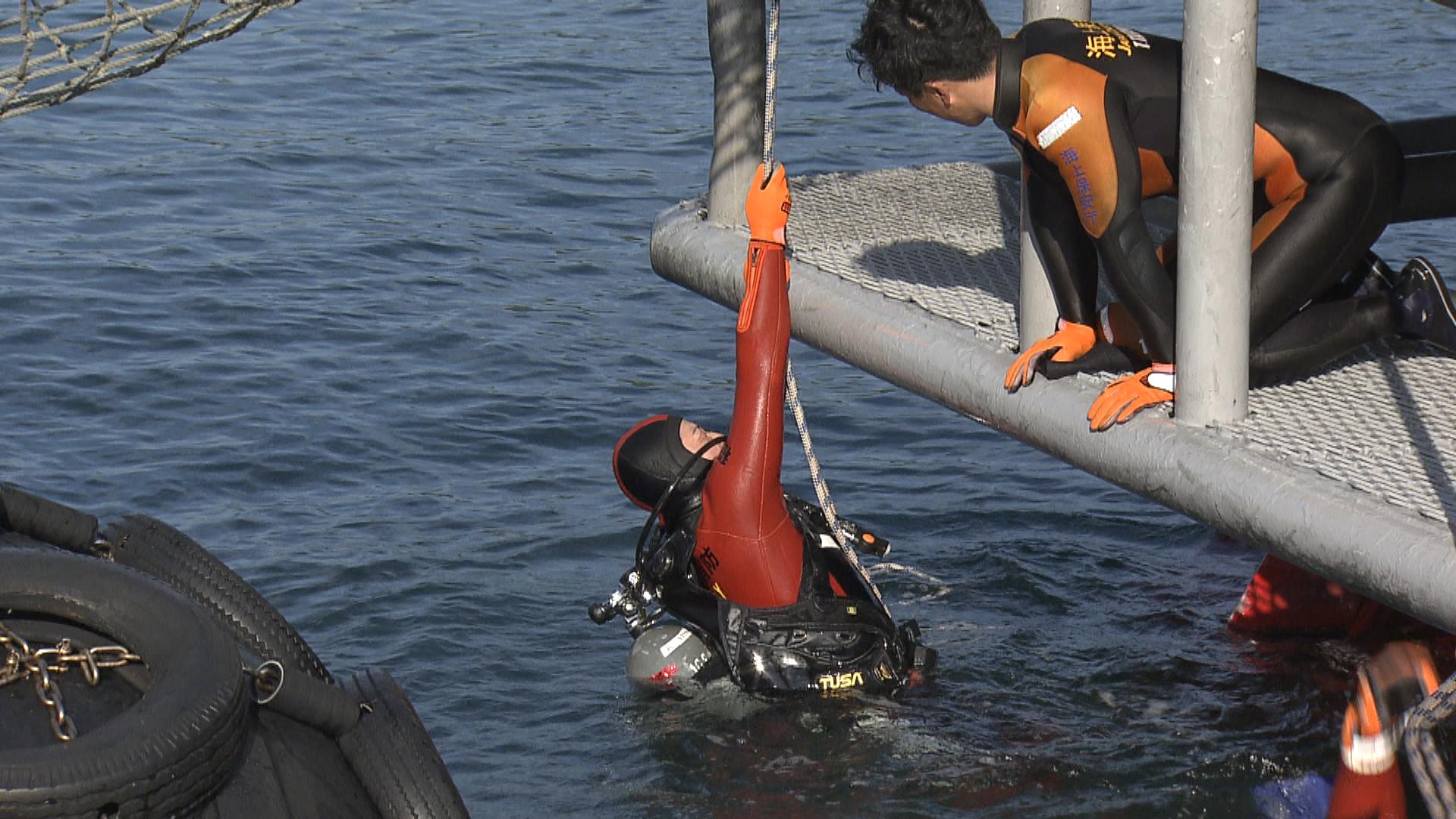 悪条件の下で現場到達能力を高める訓練など　海保と消防が合同で