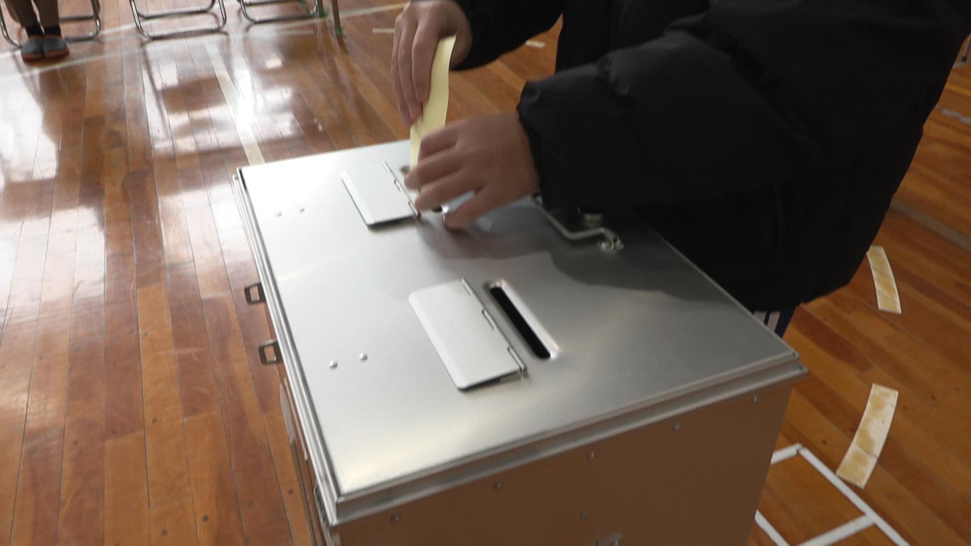 児童たちが選挙体験