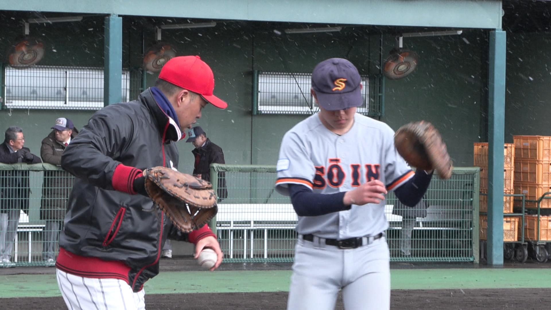 「上のレベルを知ることができた」　社会人野球の選手らが中学生らに野球教室　