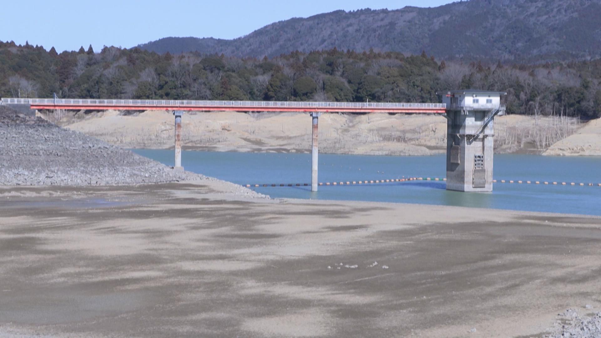 北勢地域で水不足懸念　三重用水の貯水率33.5％　農業・工業用水は30％節水に