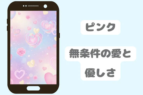 ピンク：無条件の愛と優しさ