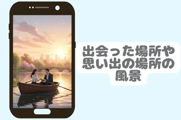 出会った場所や思い出の場所の風景