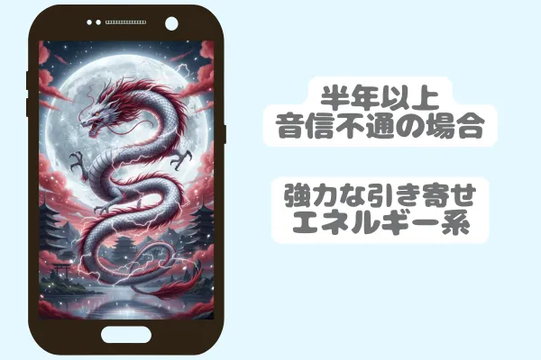 半年以上音信不通の場合｜強力な引き寄せエネルギー系