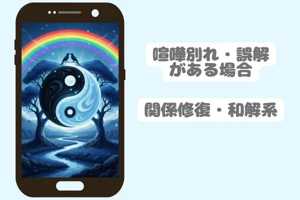 喧嘩別れ・誤解がある場合｜関係修復・和解系