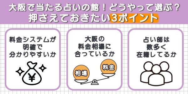 大阪占いの館選び方